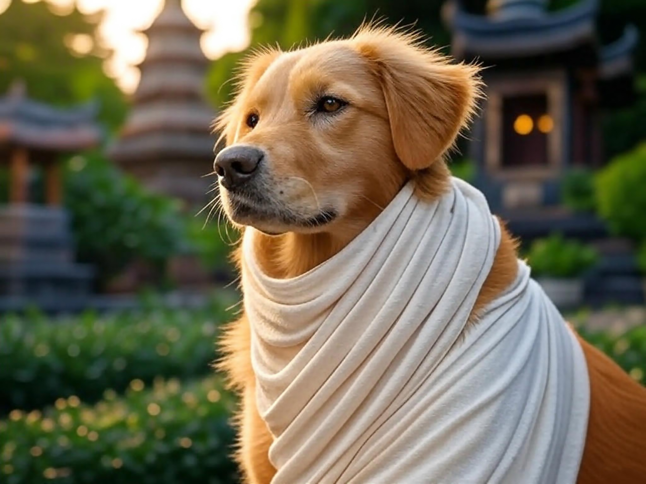 Chien bouddhique, sagesse et conscience